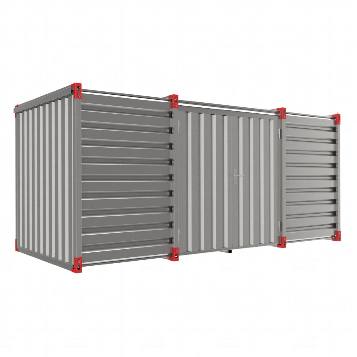 Materiaalcontainer dubbele deuren lange zijde - 5mtr
