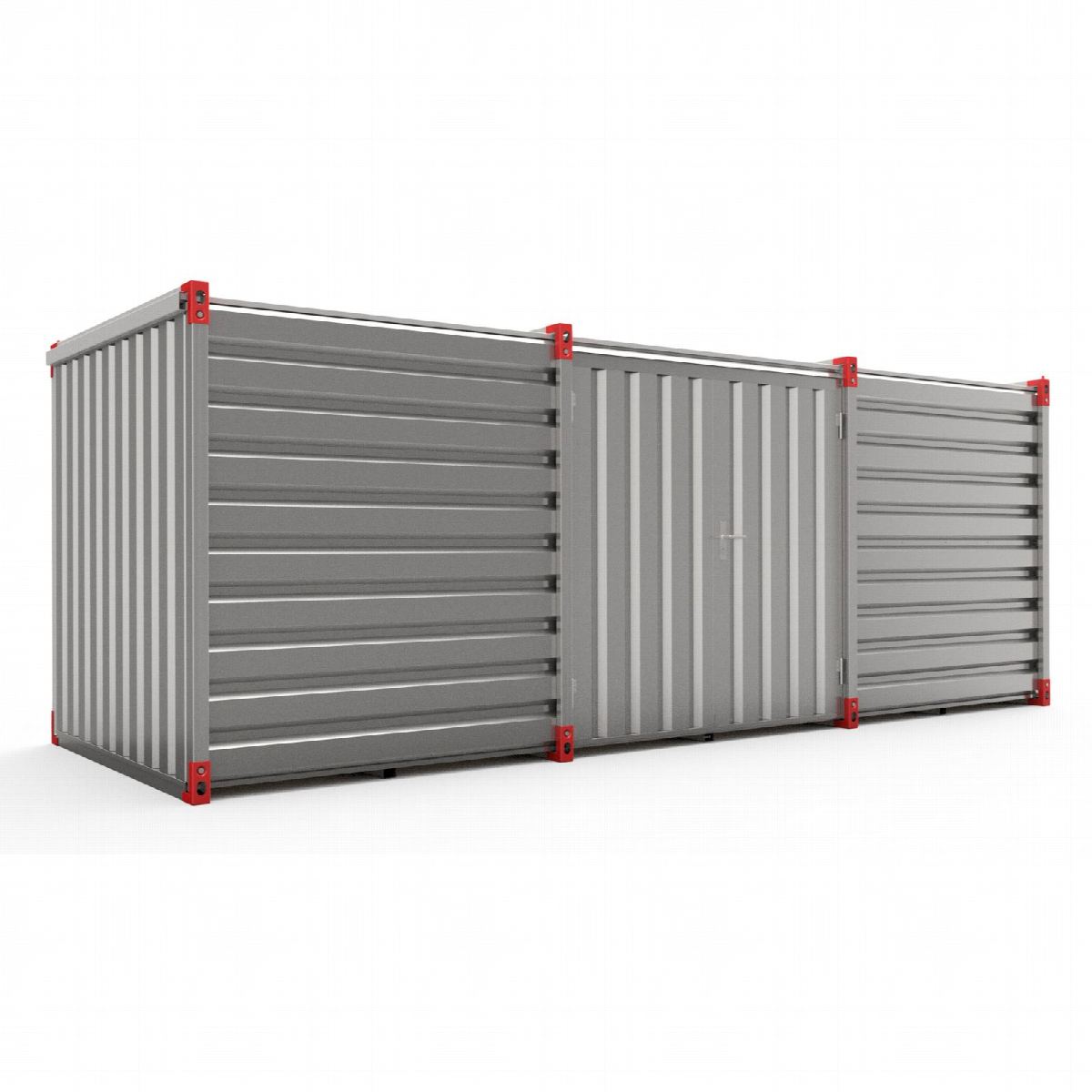 Materiaalcontainer dubbele deuren lange zijde - 6mtr